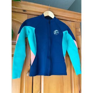 O'Neill Women's Bahia Front Zip Wetsuit Jacket. Size 12